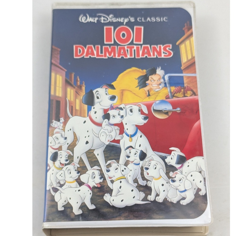 Walt Disney's Classic 101 Dalmatians VHS Tape Movie‎ Collectible Vintage